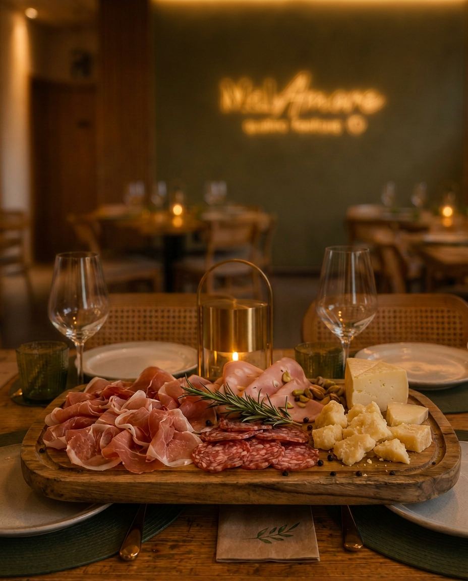 Tagliere di Salumi e Formaggi / Tabla de Embutidos y Quesos · MalAmore, cucina italiana en Alcobendas