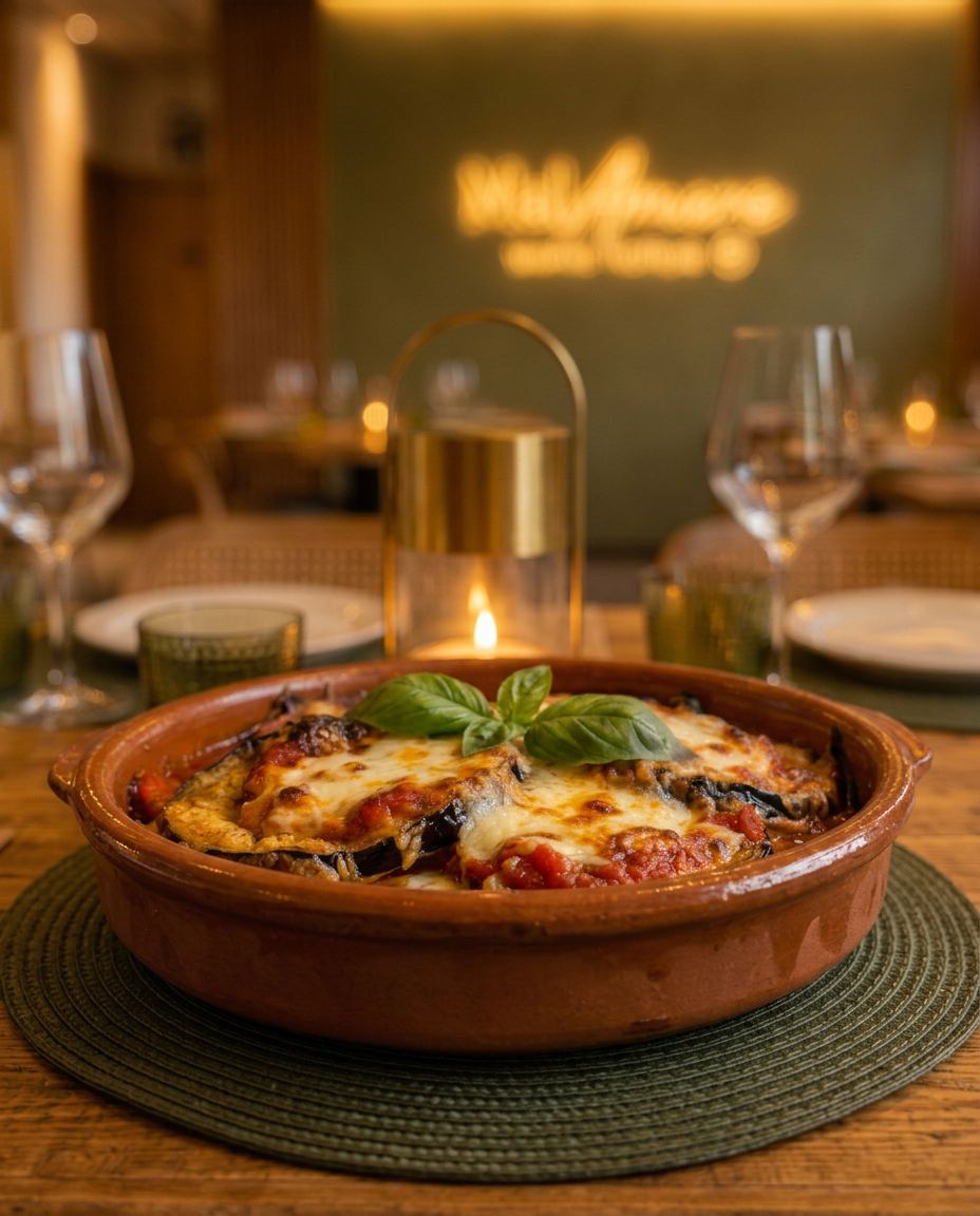 Melanzane alla Parmigiana / Berenjenas a la Parmigiana · MalAmore, cucina italiana en Alcobendas