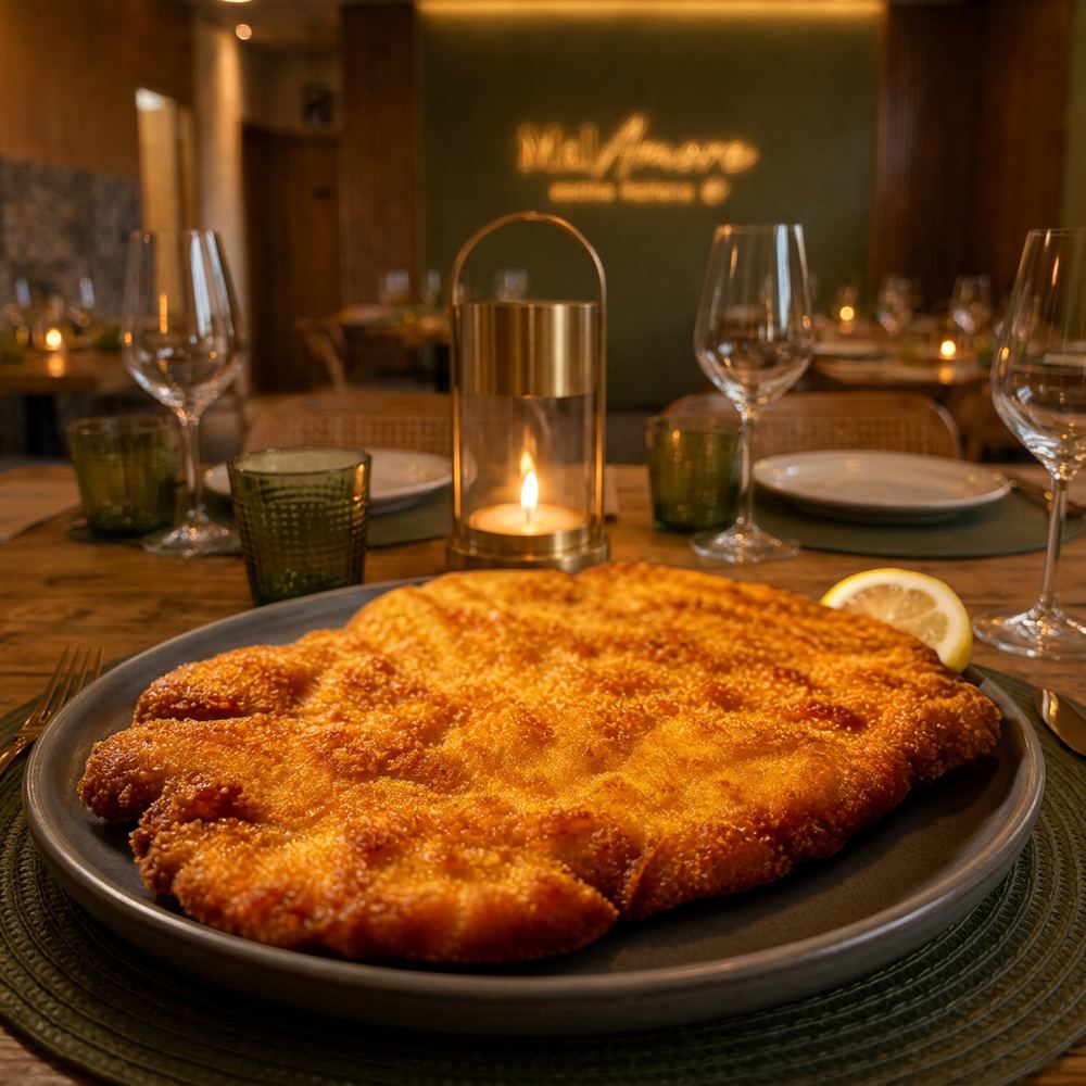 Cotoletta alla Milanese / Chuleta a la Milanesa · MalAmore, cucina italiana en Alcobendas